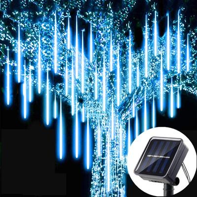 Solar LED Meteor Shower Light Holiday String Light Waterproof Fairy Garden Decor Outdoor Led Street Garland Christmas Decoration New Year Decorations
