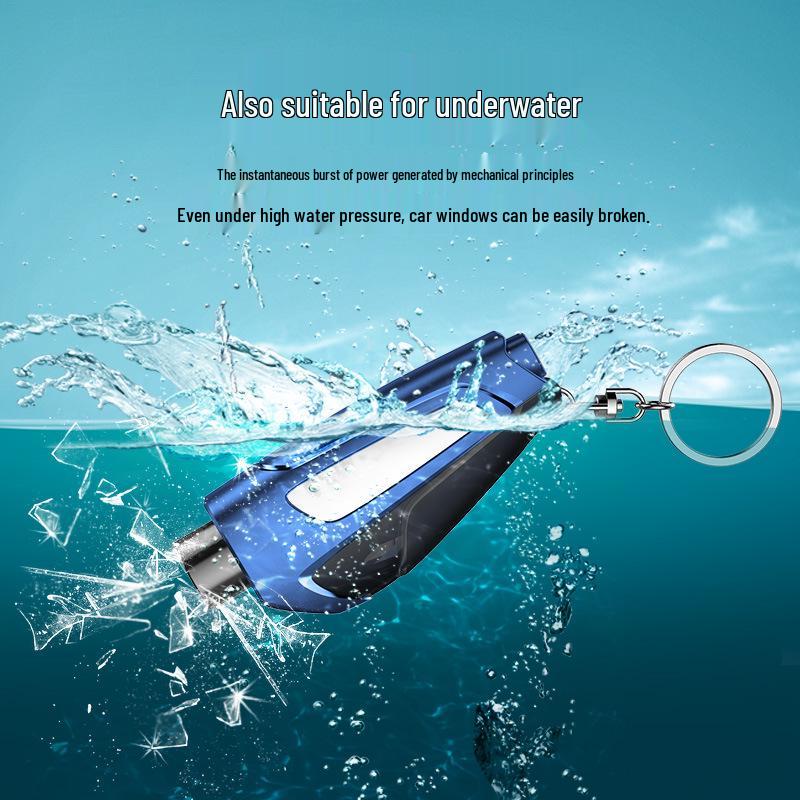 Tungsten Steel Multifunctional Keychain Safety Hammer: Lifesaving Escape Tool & Window Breaker for Sedans, Trucks, Firefighters.