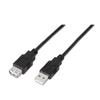 Aisens USB 2.0 Extension Cable Aisens A101-0015/ Usb Male - Usb Female/ Up To 2.5w/ 60mbps/ 1m/ Black