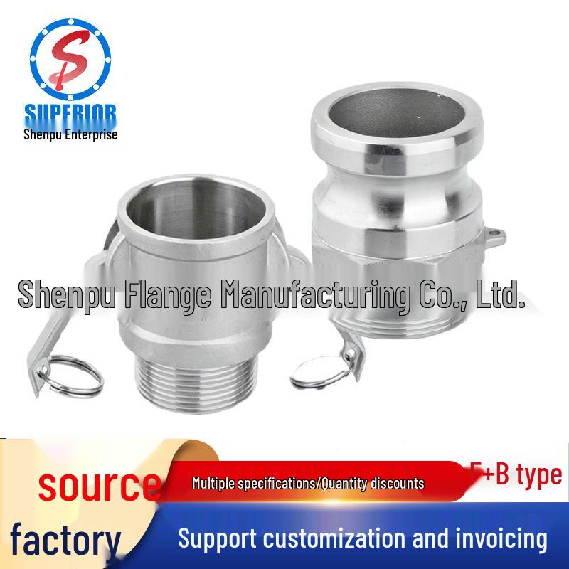 304 Stainless Steel Quick Connect External Thread Lever Type F & B Male End