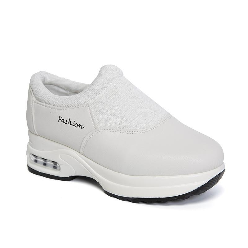 Plus Size Women's Sports Casual Shoes Wedge Heel Knitting Stitching Walking Shoes Women Shoes