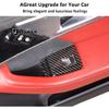 Soft Carbon Fiber Car Window Lift Switch Frame Cover Panel Trim Decoration Sticker for Jaguar F-Type 2013-2024 Auto Glass Lift Switch Frame (Black)