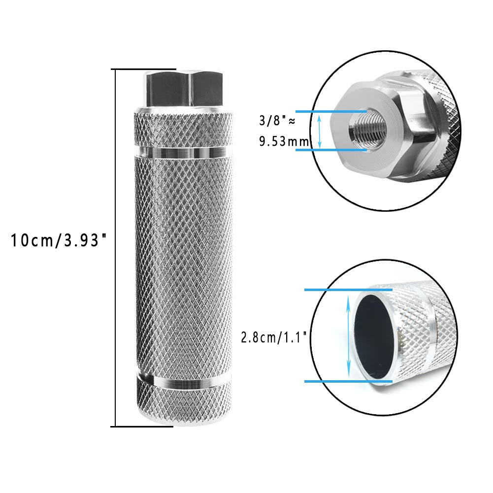 WALKING Bicycle Pegs, Fits 3/8 Inch Axle, Compatible with All