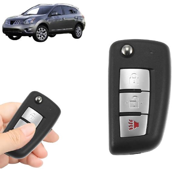 Replacement Keyless Entry Remote Car Key Fob 434MHz CWTWB1G767 for Nissan Rogue 2014-2020, 3-Button Key Fob, Chip: PCF7961, OEM Replacement for