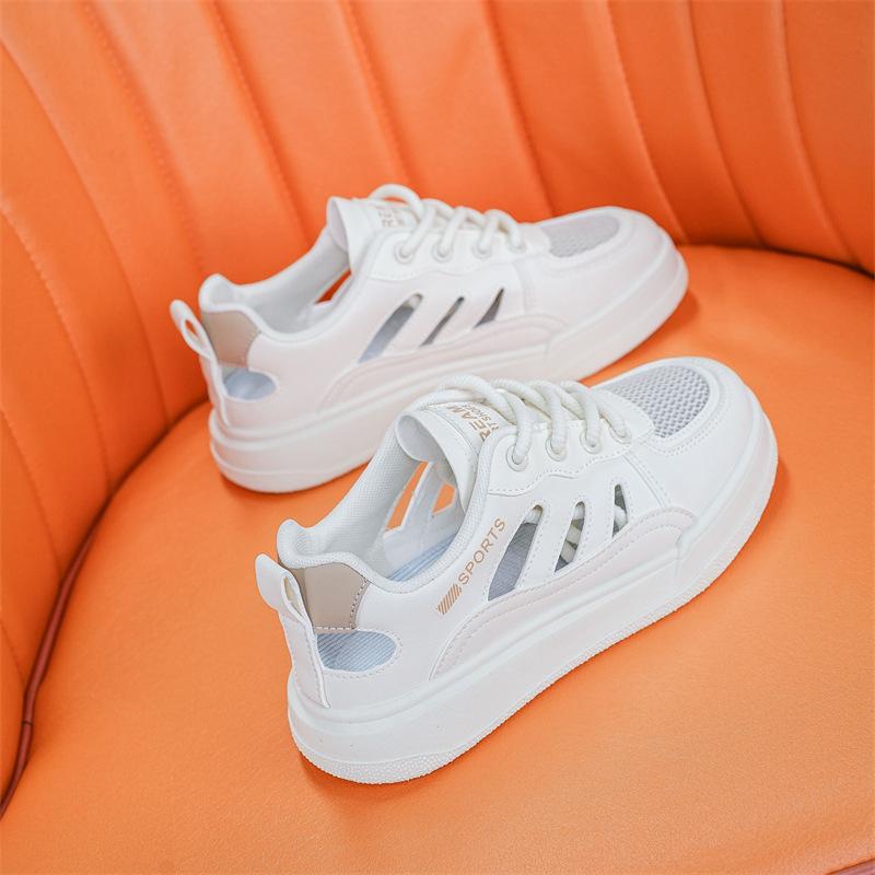 Маленькие белые туфли женские летние новые полые женские туфли универсальные тонкие — фото 6