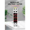 Din Rail Mount Three Phase Voltage Meter AC 80-500V Modular Voltage Meter LED Digital Display BV-3R