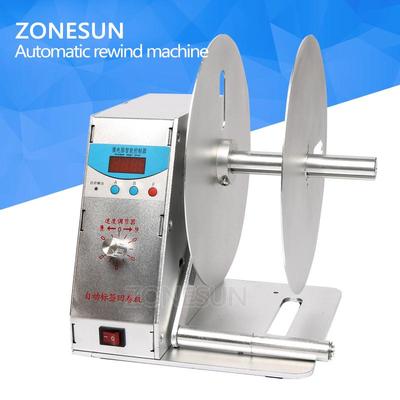 Machine automatique à rembobiner les étiquettes plates ZS-LRA3 Pour étiquette de lavage de vêtements Code-barres