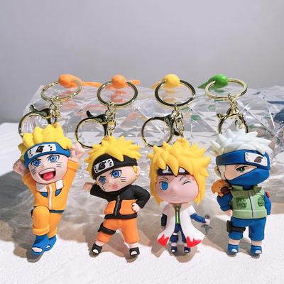 1ks kreslený přívěsek Naruto 3D panenka Dárkový přívěsek do auta Klíčenka Kakashi Hračka Sasuke Šperky