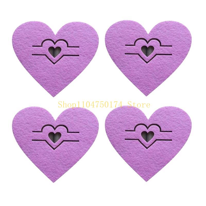 4Piece Portable Heart Silverware Holders For Valentine's Gatherings top sale