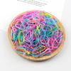 500pcs/Pack Colorful Disposable Elastic Hair Bands for Kid Girl Scrunchie Rubber Band Hair Accessories Hair Ties Ponytail Holder