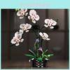 Plastic Building Cymbidium Block Flower Toy Set For Diy Creative Toy Building