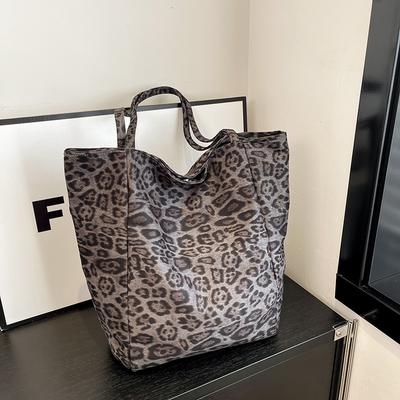 2025 Winter Neu Retro Leopardenmuster Fauler Stil Schulter Damen Tasche Ausländischer Stil Klasse Pendeln Achselhöhle Tragetasche
