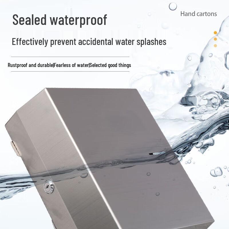 Ścienny dozownik ręczników papierowych ze stali nierdzewnej