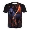3D Print Animal Cool Funny T Shirt for Men and Women Short Sleeve Summer Tops Tees Fashion Black Clothing