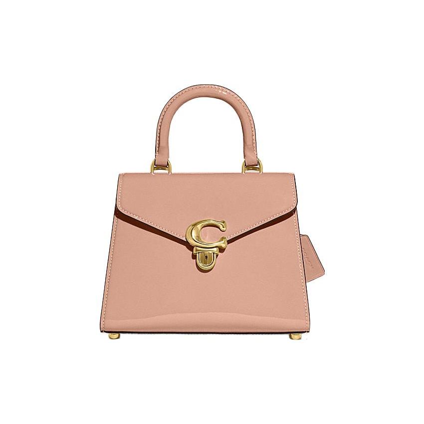 New COACH Cow Leather Handbag, Shoulder Bag, Crossbody Bag Medium Size Women's Pink CH725-B4BH5