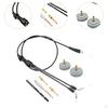 Motorcycle Throttle Cable Upgrade Kit Thread ATV Accessories with Mounting Top Cap Repair Tools for