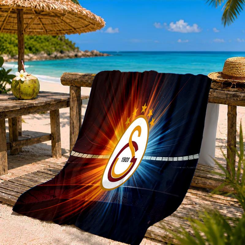 Galatasaray Football Club Beach Towel Microfiber Beach Towel, Lightweight and Quick-Dry, for Summer Travel, Swimming Pool Fan Birthday Gift