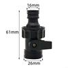 External 6point Nipple Valve Flower Watering Nozzle Handle Switch Quick Connecto