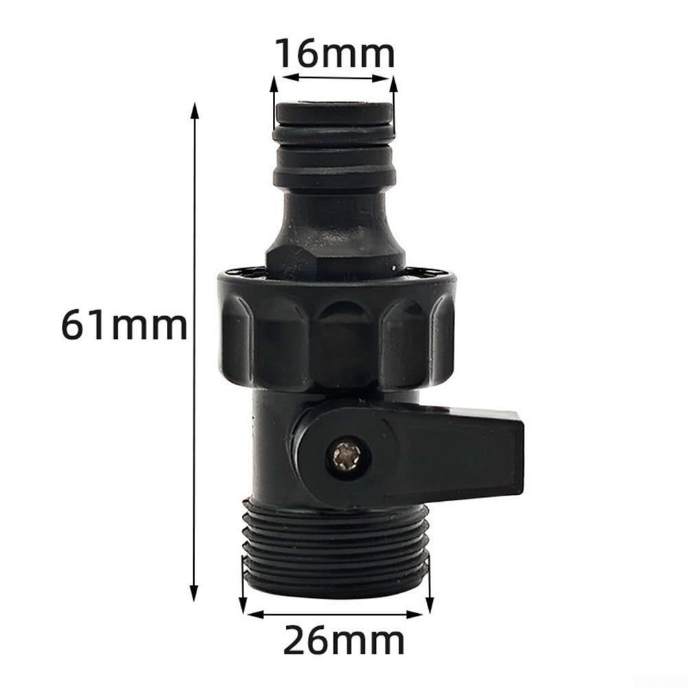 External 6point Nipple Valve Flower Watering Nozzle Handle Switch Quick Connecto