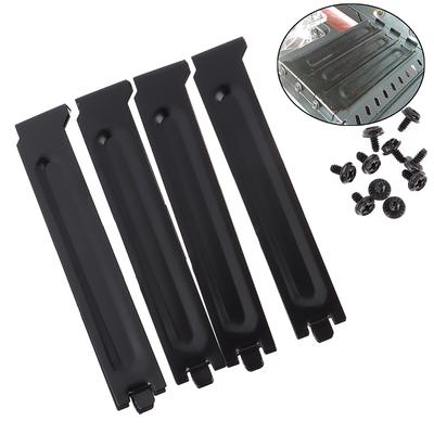 Computer Chassis Rear Graphics Card Pci Dust-Proof Baffle Motherboard Universal Metal Baffle Black Non-Porous Baffle