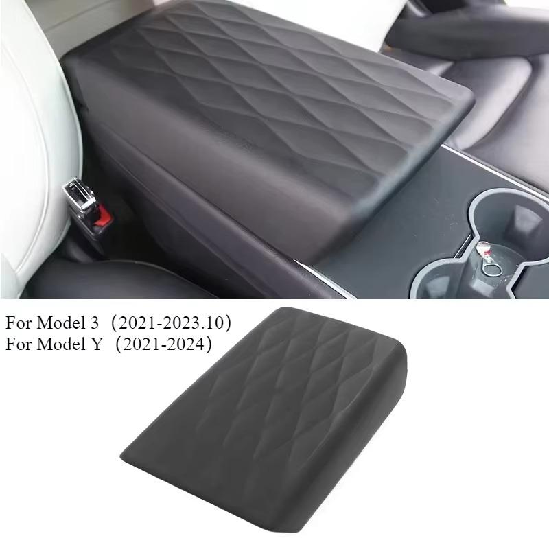 Armrest Cover for Tesla Model 3 Y Arm Rest Box Center Console Protective TPE Snap-in Installation Modely Interior Accessories