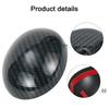 Gear Shift Knob Cover Decor ABS Accessories Carbon Fiber Style Replacement For Honda Civic 2006-2011 Brand New
