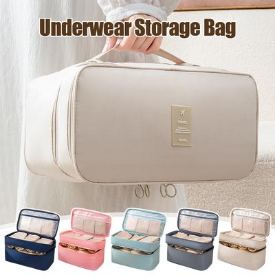Sac de rangement pour sous-vêtements de voyage Multifonctionnel Imperméable Sac de rangement pour soutiens-gorge Sac à linge Grande capacité Rangement pour l'organisation à la maison