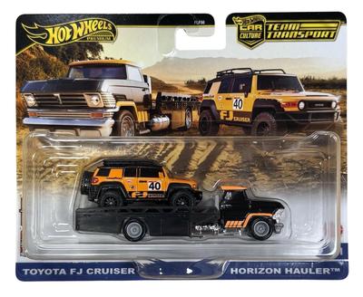 Hot Wheels Team Transport Toyota FJ Cruiser Horizon Hauler #81, 164 Scale Model