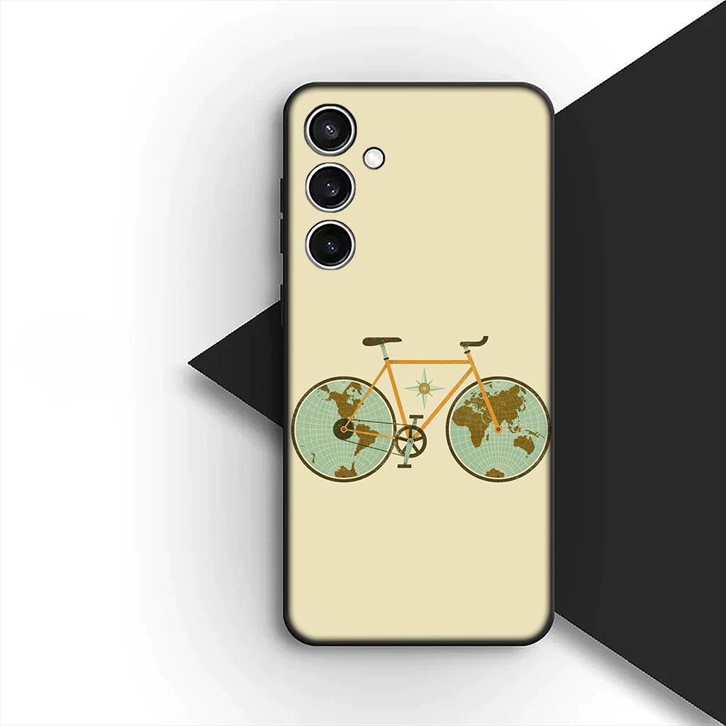 Art Mountain Bike Cycling Silicone Phone Cover for Motorola Moto Edge 70 60 Fusion NEO Pro G Stylus G56 G96 G04 G05 20 Soft Case