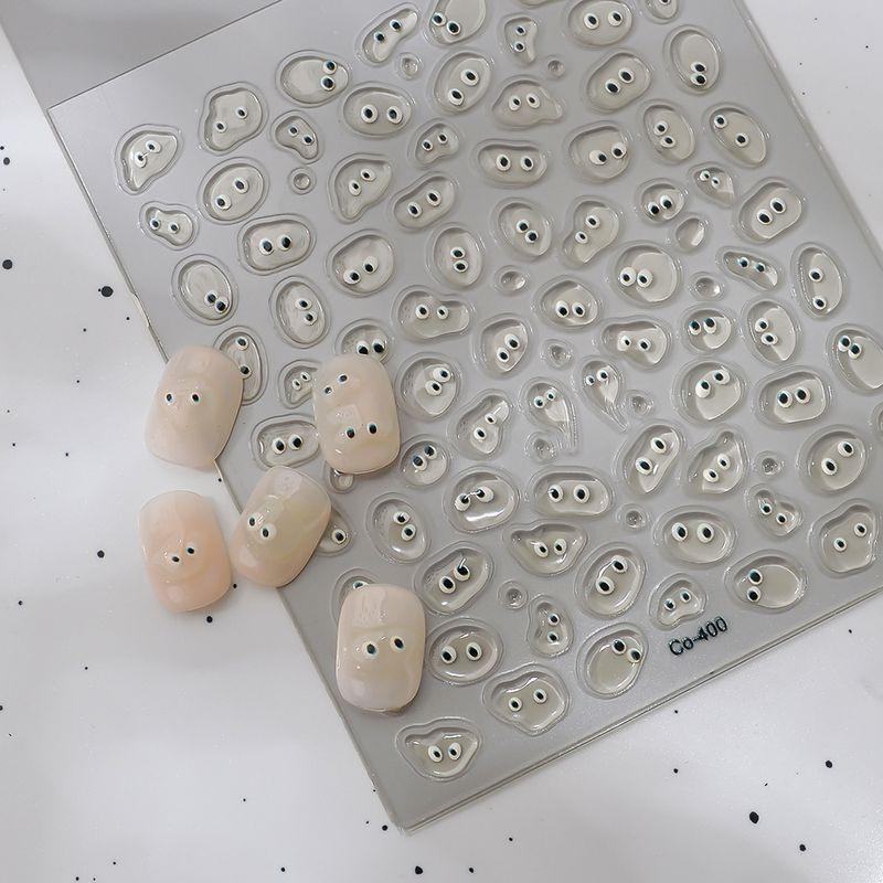 

Капля воды Маленькие глазки Супер милые наклейки для ногтей Желейные Смешные Студенческие DIY наклейки для ногтей Прозрачный Маленький монстр CO-400 high jelly