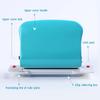 Paper Binding Machine Handheld Portable Spiral Binder A4 A5 A6 A7 Coil Book Round Hole Puncher School Home Light Blue