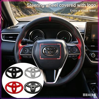 1Pc Car Auto Steering Wheel Sticker Decoration Logo Badge for TRD Camry 40 Corolla Auris Yaris Rav4 CHR Styling