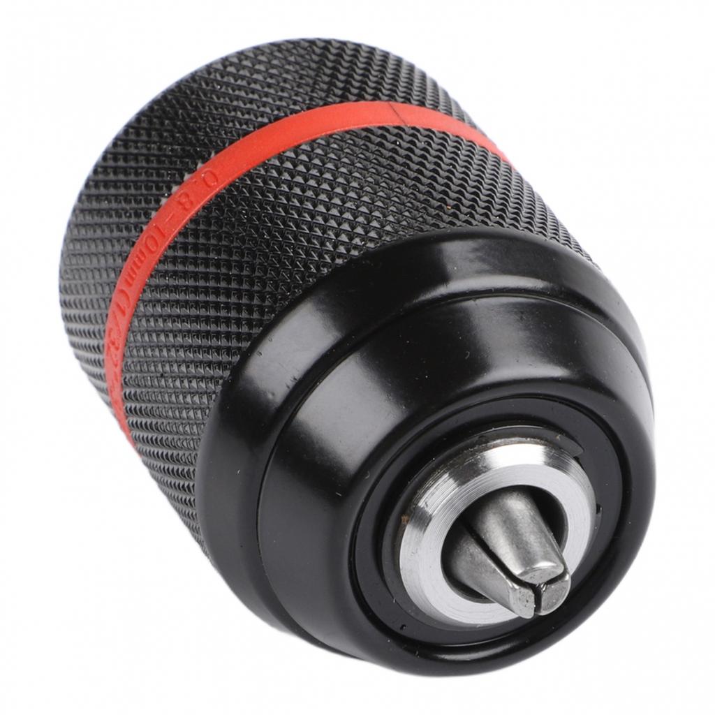 3/8-24UNF Connection Metal Drill Chuck Ratchet Drill Chuck Black+Red Color