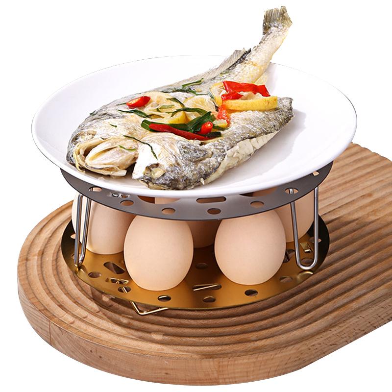 New 7 Hole Stainless Steel Egg Cooker High Temperature Resistant Steamed Egg Tray Food Grade Complementary Food Tools