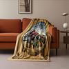 Vintage Train Poster Blanket for all seasons blanket lunch break throw gift