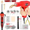 50W Plastic Welding Machine Kit 100W Soldering Iron Plastic Repair Tools 2 in 1 Hot Stapler Repair For Car Bumper Cracks Kayaks