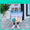 Minimalist Canvas Shoulder Bag With Zipper Closure For Vacation And Beach Days