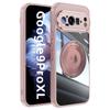 For Google Pixel 9 Pro XL Magnetic Case PC+TPU Phone Cover with Rotating Metal Kickstand,Lens Protector