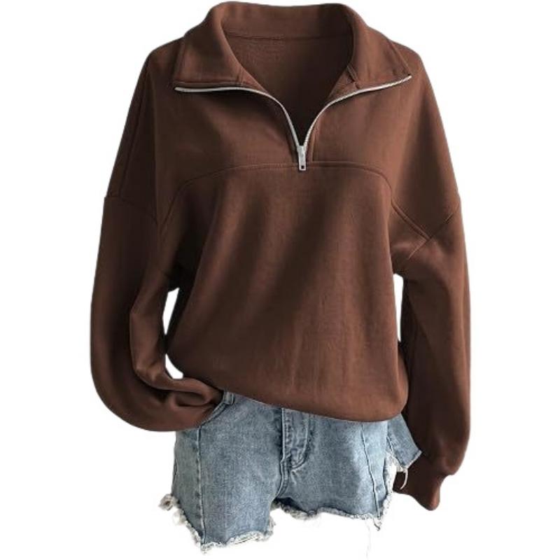 Women S Loose Fit Pullover Casual Sweatshirt Autumn Style
