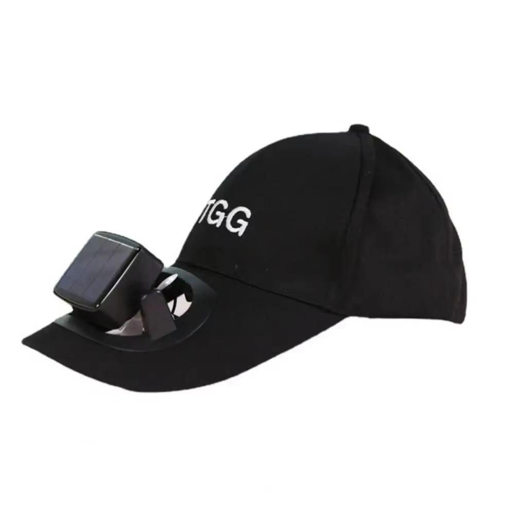 USB Charging Solar Fan Hat Strong Wind Wide Brim Baseball Cap Energy-saving Summer Sun Cap  Outdoor