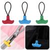 5Pcs Durable Tent Clothing Puller Replacement Pull Fixer Backpack Zipper T-shaped Zipper