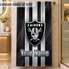 Beach TowelLas Vegas Raiders Custom Name Text Personalized Soft Towel for Beach Pool Indoor Home Decor Gift
