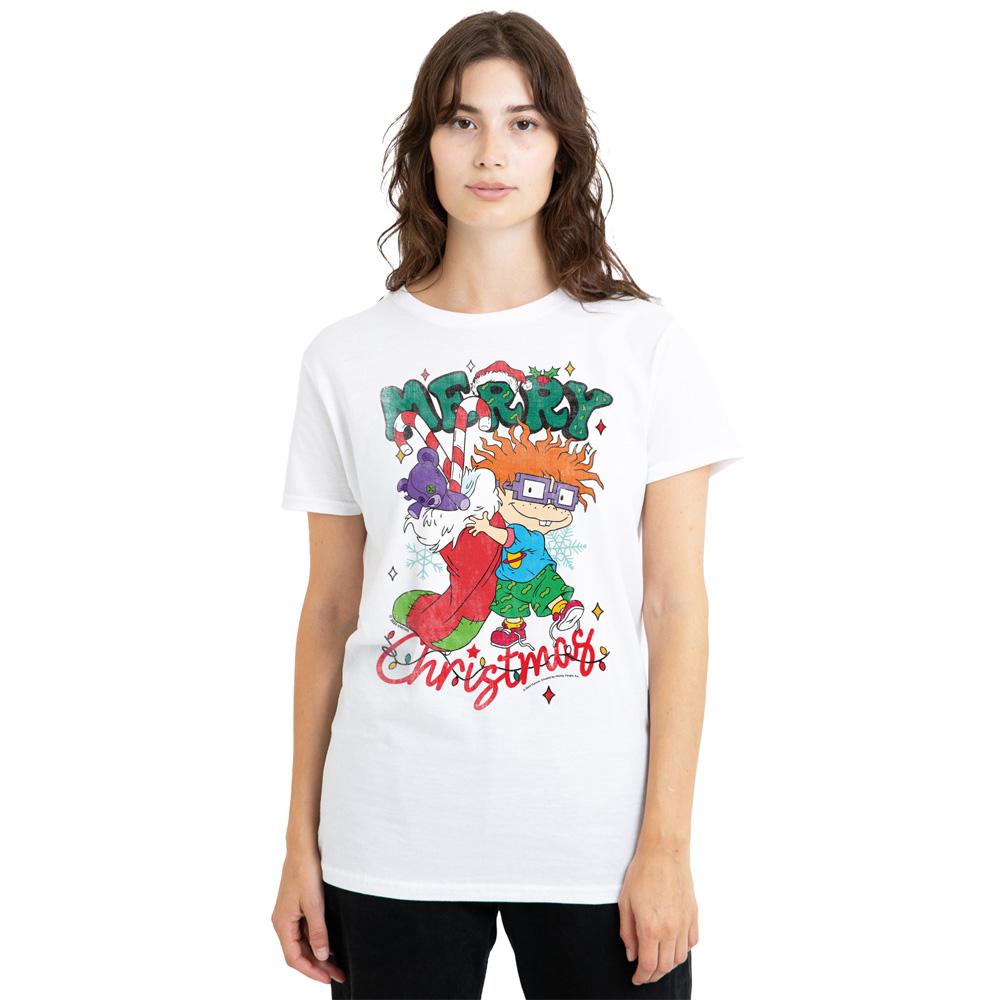Rugrats Unisex Adult Chucky Christmas Stocking T-Shirt