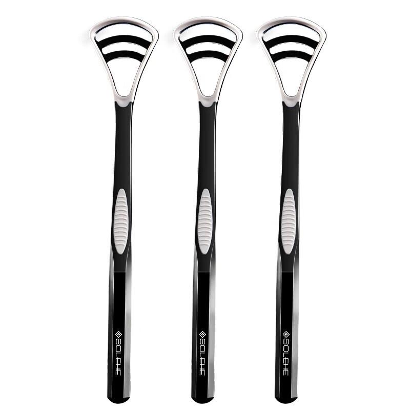 Japanese Style Double-Effect Tongue Scraper (3-Pack)