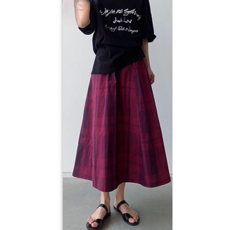 

Летняя клетчатая юбка Универсальные модные юбки для показа XL