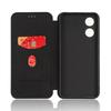 VIVO Y02S Carbon Fiber Multi-Card Euro-Asia Leather Flip Phone Case