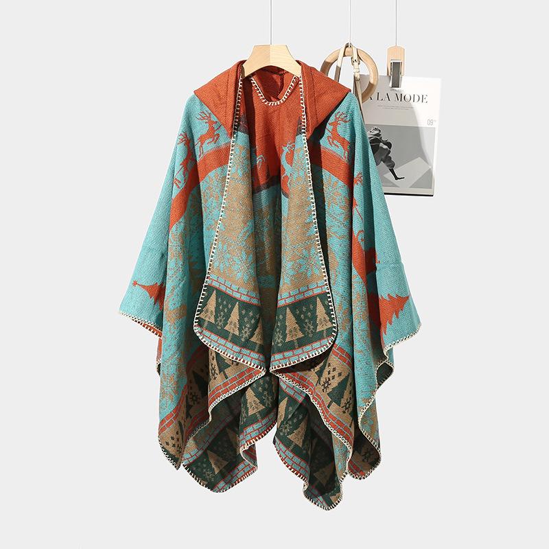 Pele amigável e respirável quente e versátil casa, outono e inverno xale de viagem feminino, capa grossa, cobertor de ar condicionado