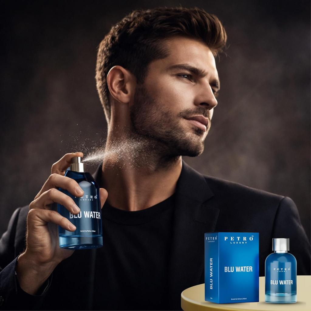 Petro Luxury Blu Water Parfum Longue Durée pour Homme 100ml |