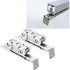 304 Stainless Steel Hardware Slide Doors Pulley,hanger Roller,hanging Rail wheels,High load-bearing,Sliding Door Track Rail