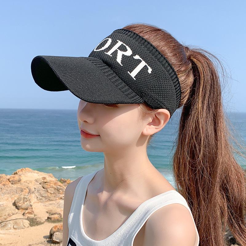 Women's Summer Sun Visor Hat - Outdoor Face Protection